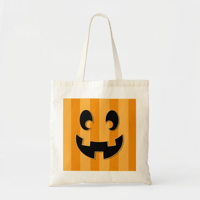 Pumpkin Face Tote Bag (Front)