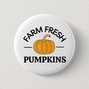 Pumpkin Fall Autumn 2 Inch Round Button