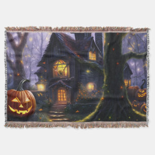 pumpkin/fall/autumn/Halloween Throw Blanket