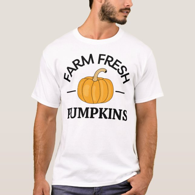 Pumpkin Fall Autumn T-Shirt (Front)