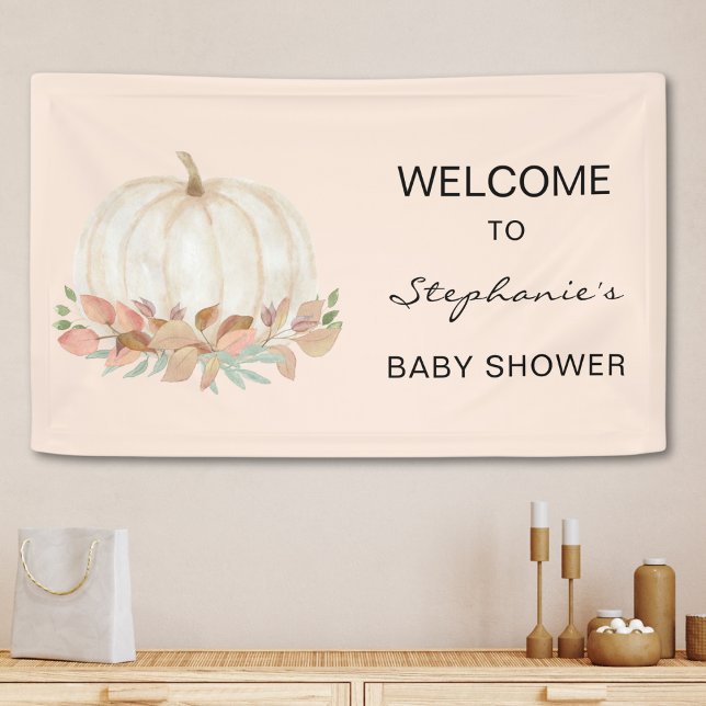 Pumpkin Fall Baby Shower  Banner (Creator Uploaded)