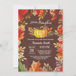 Pumpkin Fall Baby Shower Invitation