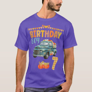 Pumpkin Fall Birthday Vintage Truck Outfits T-Shirt