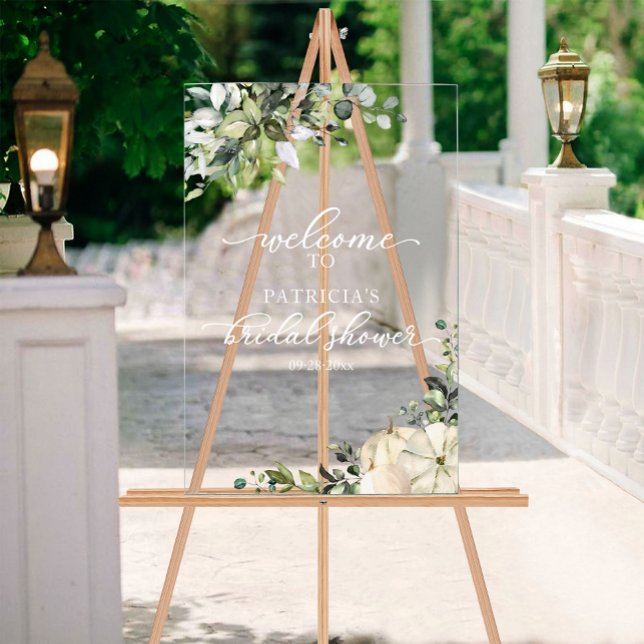 Pumpkin Fall Bridal Shower Welcome Sign (Creator Uploaded)
