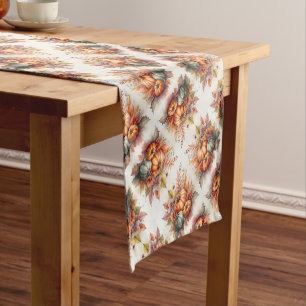 Pumpkin Fall Colours Short Table Runner