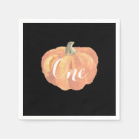 Pumpkin Fall First Birthday Party Orange and Black