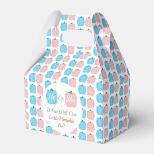 Pumpkin Fall Gender Reveal Favor Box