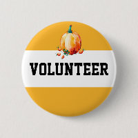 Pumpkin Fall Harvest Fair Volunteer Name Tag