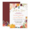 Pumpkin Fall in Love Botanical Floral Gold Wedding