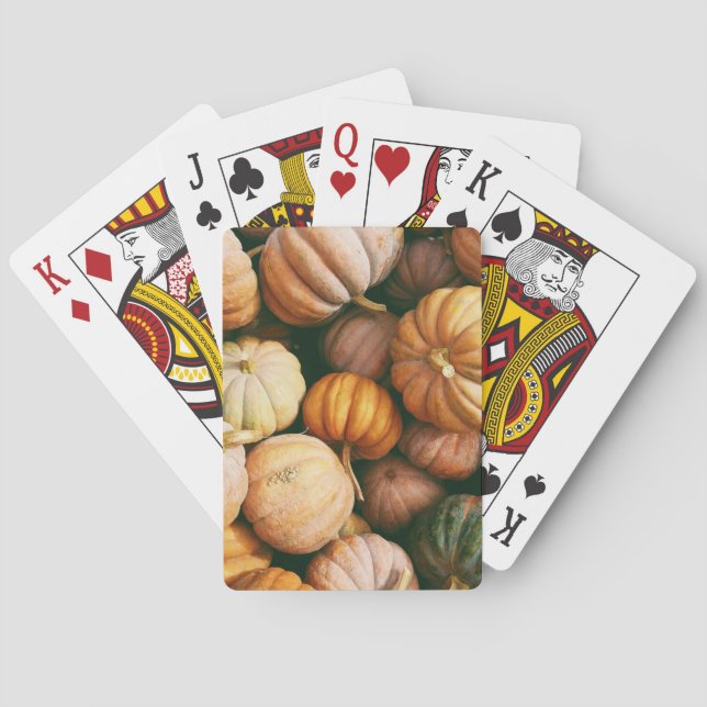 Pumpkin Fall Playing Cards (Back)