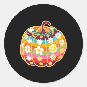 Pumpkin Fall Season Autumn Halloween Thanksgiving Classic Round Sticker