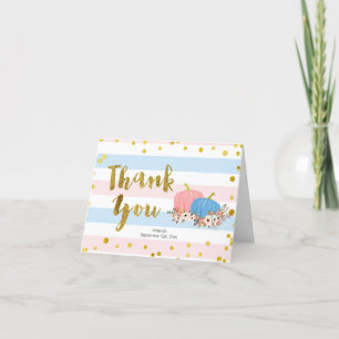 Pumpkin Fall Thank You card