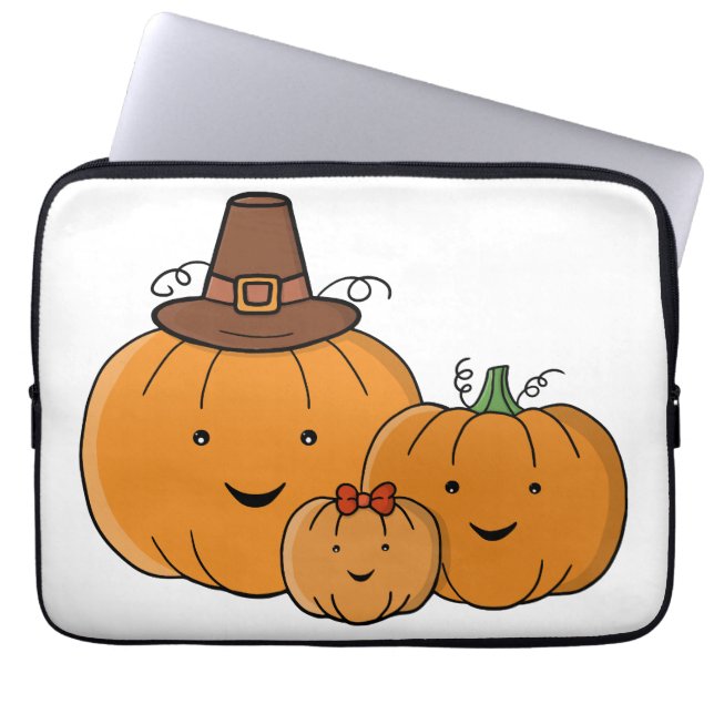 Pumpkin Family Laptop Sleeve (Front)