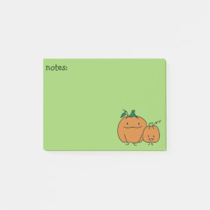 Pumpkin family parent child Thanksgiving Halloween Post-it Notes