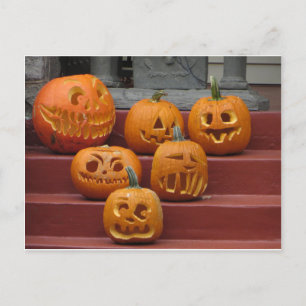 Pumpkin Family Postcard