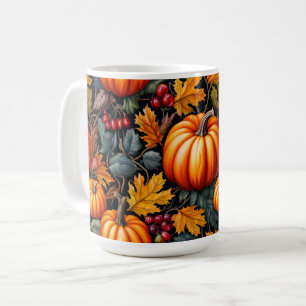Pumpkin Fancy Thanksgiving Coffee Mug