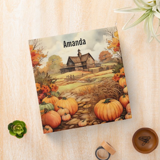Pumpkin Farm Fall Harvest Thanksgiving Binder (In Situ)