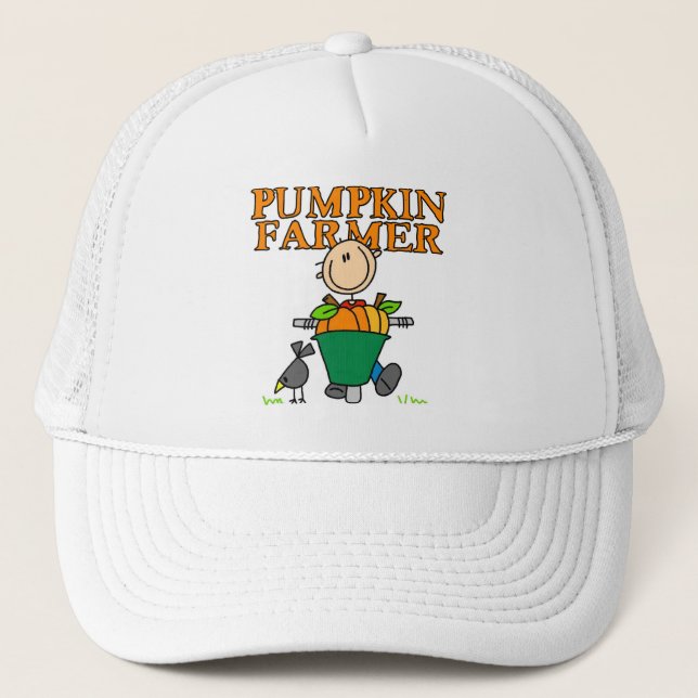 Pumpkin Farmer Trucker Hat (Front)