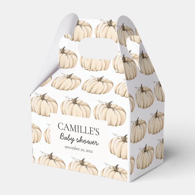 Pumpkin Favour Box (Front Side)