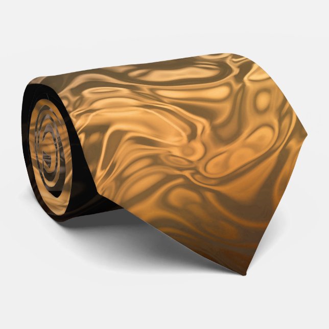 Pumpkin flame Tie (Rolled)