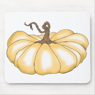 pumpkin flat orange mouse pad