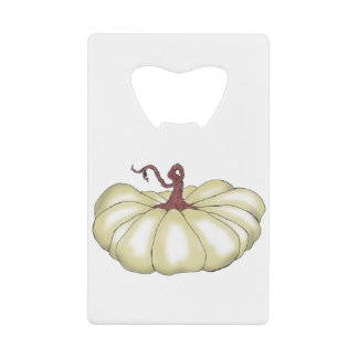 pumpkin flat tan credit card bottle opener