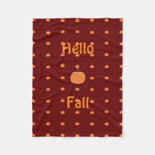 Pumpkin fleece blanket