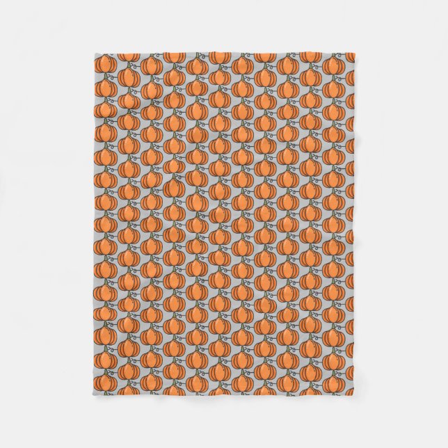pumpkin fleece blanket (Front)