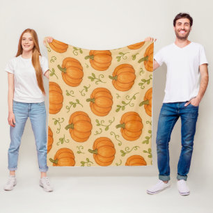 Pumpkin Fleece Blanket – Cute Halloween Fall Throw