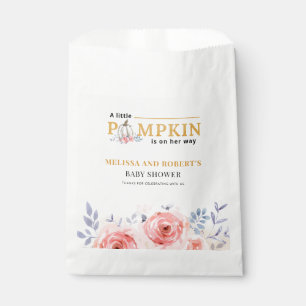 Pumpkin Floral Baby Shower Favour Bag