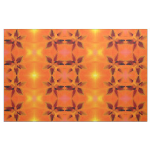 Pumpkin Flowers Fabric