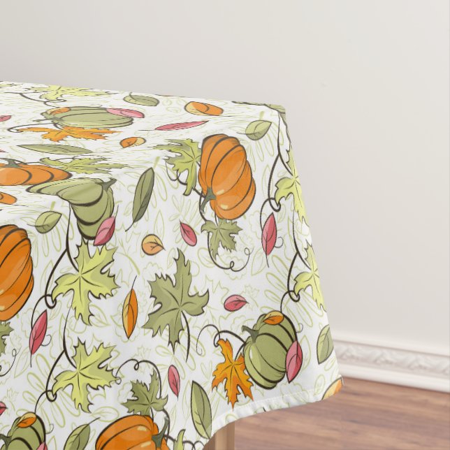 Pumpkin Foliage Tablecloth (In Situ)