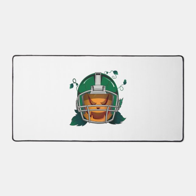 pumpkin football halloween desk mat (Front)