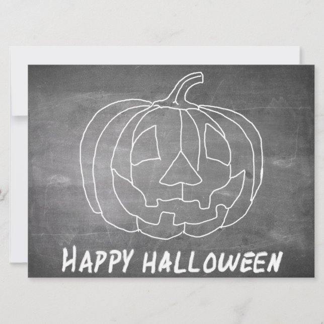 Pumpkin for Halloween 1 chalkboard look (Front)