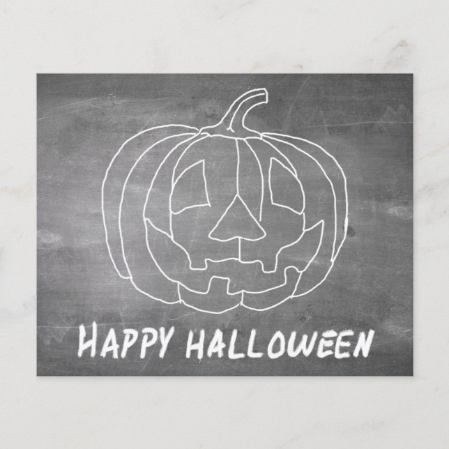 Pumpkin for Halloween 1 chalkboard look (Front)