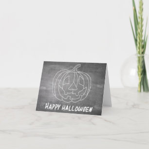 Pumpkin for Halloween 1 chalkboard look Card