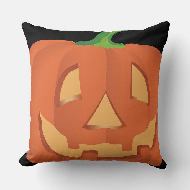 Pumpkin for Halloween 1 Throw Pillow (Front)