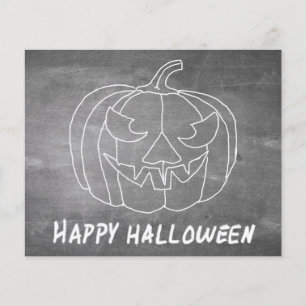 Pumpkin for Halloween 3 chalkboard look