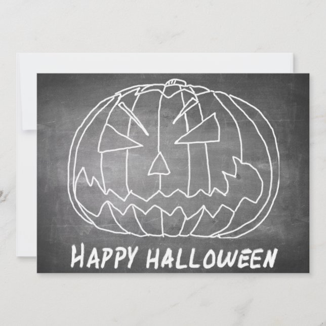 Pumpkin for Halloween 5 chalkboard look (Front)