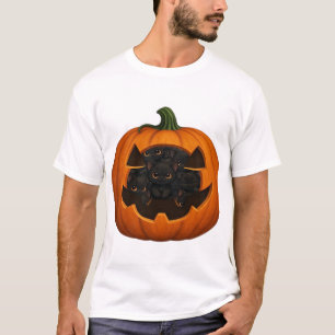 Pumpkin Full of Kittens - Cute Black Cat Halloween T-Shirt
