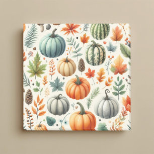 Pumpkin Fun Autumn Thanksgiving Orange Fall Leaves Post-it Notes