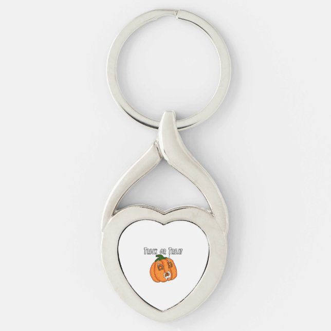 Pumpkin funny naughty gift prank Halloween Keychain (Front)