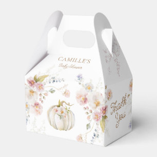 Pumpkin Girl Baby Shower Favor Box