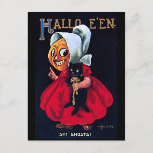 Pumpkin Girl Postcard