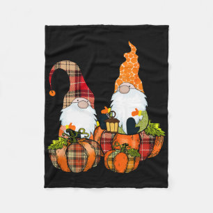 Pumpkin Gnomes Fall Autumn Cute Halloween Thanksgi Fleece Blanket