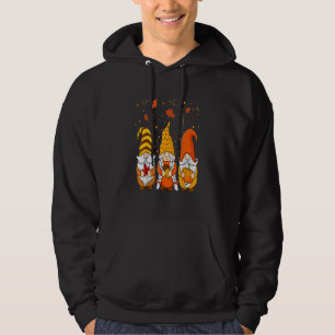 Pumpkin Gnomes Fall Autumn Cute Halloween Thanksgi Hoodie