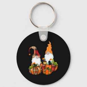 Pumpkin Gnomes Fall Autumn Cute Halloween Thanksgi Keychain