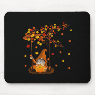Pumpkin Gnomes Fall Autumn Cute Halloween Thanksgi Mouse Pad