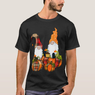Pumpkin Gnomes Fall Autumn Cute Halloween Thanksgi T-Shirt