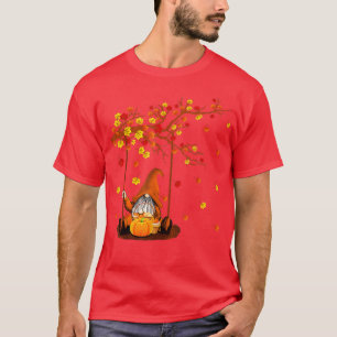 Pumpkin Gnomes Fall Autumn Cute Halloween Thanksgi T-Shirt